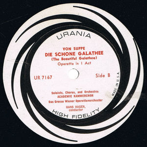 Von Suppé* - Elizabeth Roon*, Waldemar Kmentt, Kurt Preger, Otto Wiener, Hans Hagen - The Beautiful Galatea (Die Schöne Galathee) (LP) - Funky Moose Records 2587450893-LOT007 Used Records