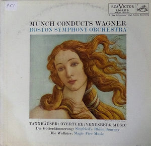 Wagner*, Boston Symphony Orchestra, Charles Munch - Music From Tannhäuser, Die Walküre And Die Götterdämmerung (LP, Mono) - Funky Moose Records 2632171848-lot007 Used Records