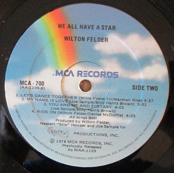 Wilton Felder - We All Have A Star (LP, Album, RE) - Funky Moose Records 2638433442-lot008 Used Records