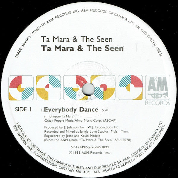 Ta Mara & The Seen : Everybody Dance (12")