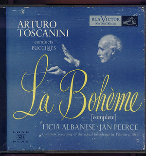 Puccini*, Arturo Toscanini, Licia Albanese, Jan Peerce : La Bohème  (Complete) (2xLP + Box)