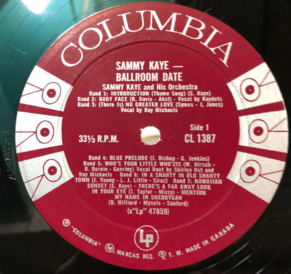 Sammy Kaye And His Orchestra : Ballroom Date (LP, Album)