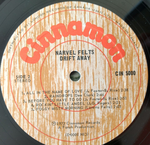 Narvel Felts : Drift Away (LP)