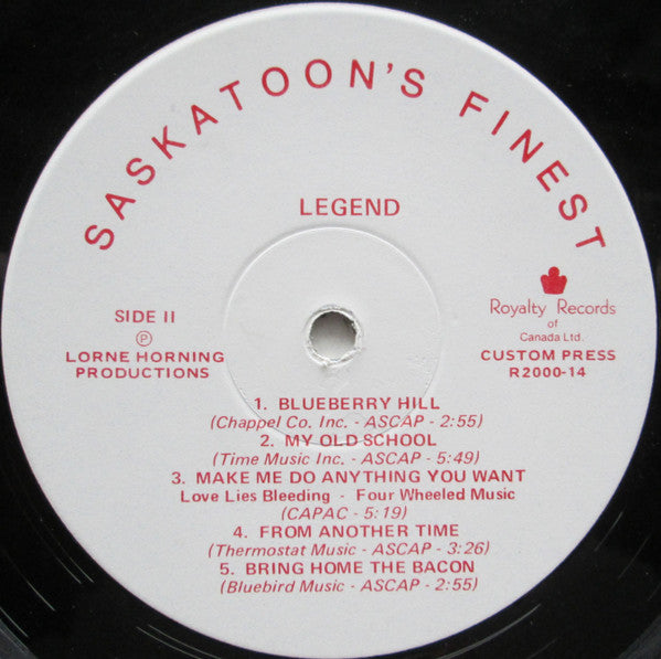 Legend (80), Society Of Four : Saskatoon's Finest (LP, Comp)