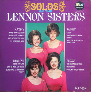 The Lennon Sisters : Solos By The Lennon Sisters (LP, Album, Mono)