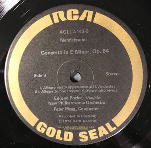Eugene Fodor, New Philharmonia Orchestra, Peter Maag - Paganini* / Mendelssohn* : Concerto No. 1 In D / Concerto In E Minor (LP)
