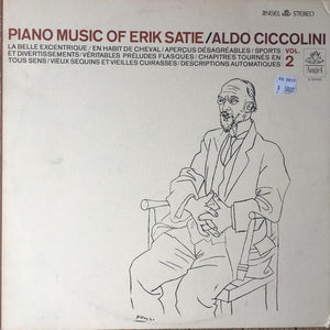Erik Satie / Aldo Ciccolini : Piano Music Of Erik Satie, Vol. 2 (LP, Album)