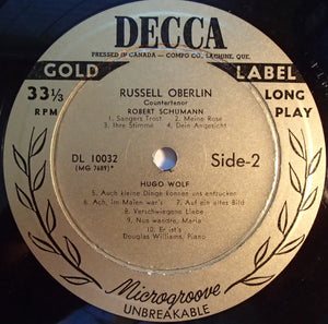 Russell Oberlin : A Russell Oberlin Recital (LP)