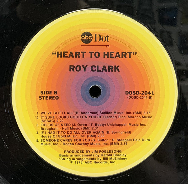 Roy Clark : Heart To Heart (LP, Album, Ter)