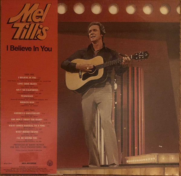 Mel Tillis : I Believe In You (LP, Album, Pin)