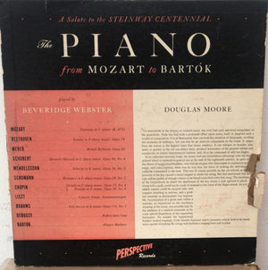 Beveridge Webster : The Piano From Mozart To Bartok (LP)