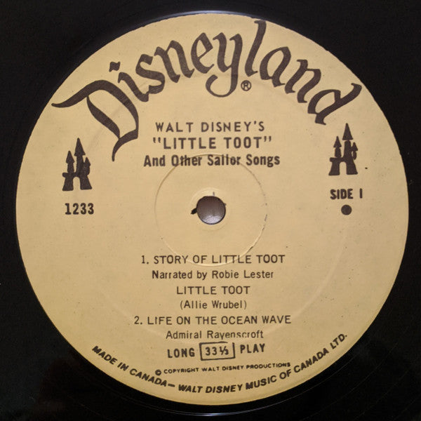 Various : Walt Disney's "Little Toot" And Other Sailor Songs (LP, RE)