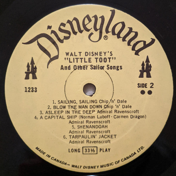 Various : Walt Disney's "Little Toot" And Other Sailor Songs (LP, RE)