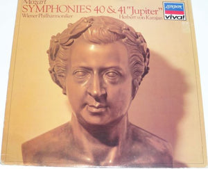 Mozart*, Wiener Philharmoniker, Herbert von Karajan : Symphonies 40 & 41 