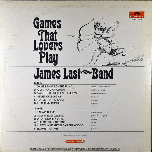 James Last Band* : Games That Lovers Play (LP, Album, RE)