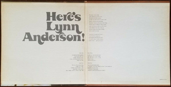 Lynn Anderson : Here's Lynn Anderson (2xLP, Comp, Club)
