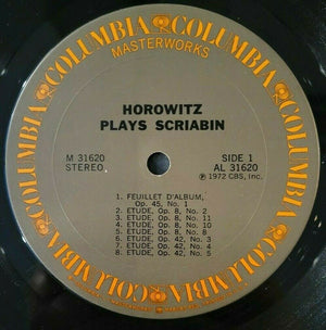 Horowitz* Plays Scriabin* : Horowitz Plays Scriabin (LP, Album)