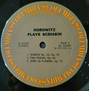 Horowitz* Plays Scriabin* : Horowitz Plays Scriabin (LP, Album)
