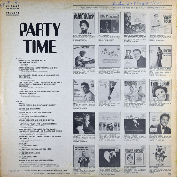 Various : Party Time (LP, Comp)
