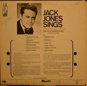 Jack Jones : Jack Jones Sings (LP, Album)