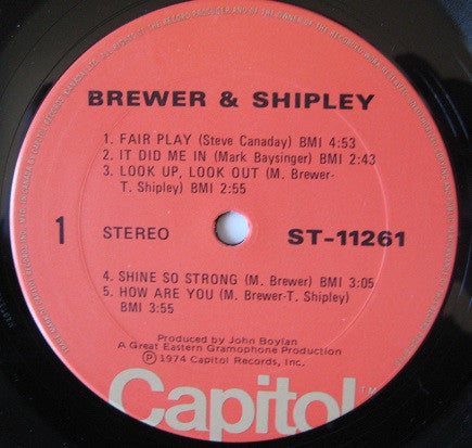 Brewer And Shipley : ST11261 (LP, Album)