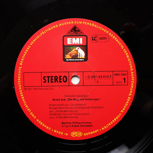 Wagner* / Klaus Tennstedt, Berlin Philharmonic Orchestra* : Music From The Ring (LP, Album)