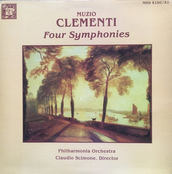 Muzio Clementi - Philharmonia Orchestra, Claudio Scimone : Four Symphonies (2xLP, Gat)