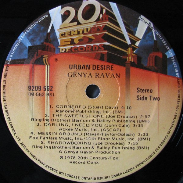 Genya Ravan : Urban Desire (LP, Album)