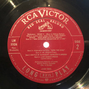 Laurence Olivier : In Scenes From Shakespeare's Hamlet And Henry V (LP, Album)