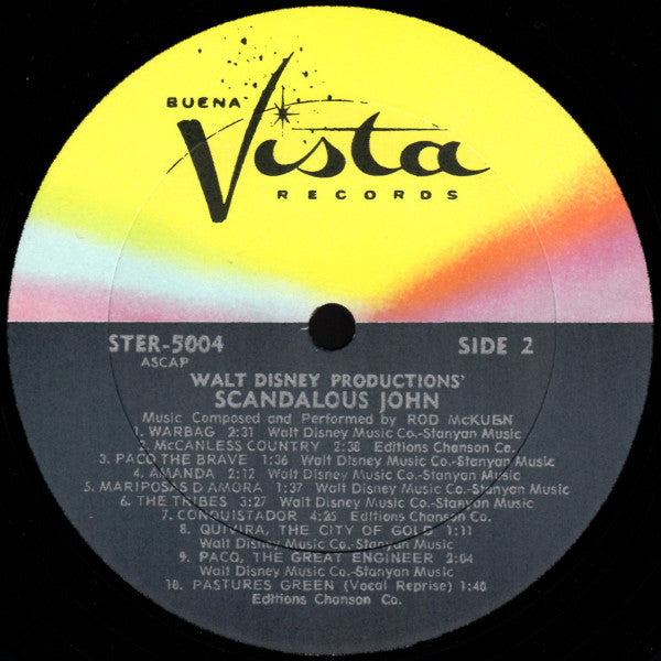 Rod McKuen : Scandalous John (The Original Sound Track Album) (LP, Album, Gat)