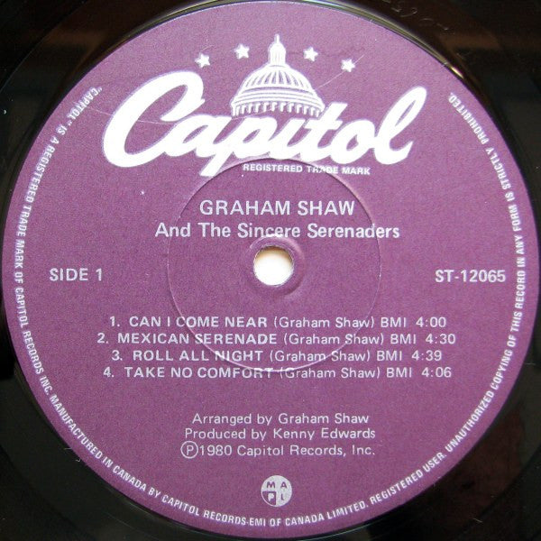 Graham Shaw And The Sincere Serenaders : Graham Shaw And The Sincere Serenaders (LP, Album)