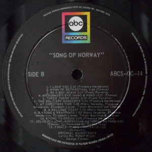 Various : Song Of Norway - Original Motion Picture Soundtrack (LP)