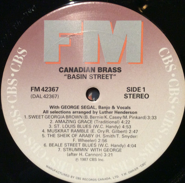 Canadian Brass*, George Segal : Basin Street (LP)