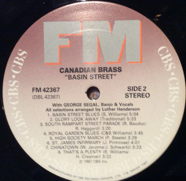 Canadian Brass*, George Segal : Basin Street (LP)