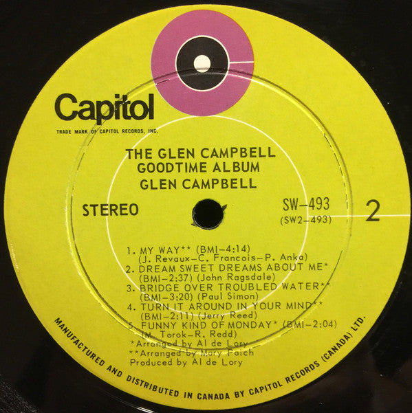 Glen Campbell : The Goodtime Album (LP, Album)
