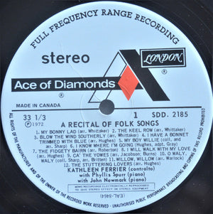 Kathleen Ferrier : A Song Recital Record  (LP, Comp)