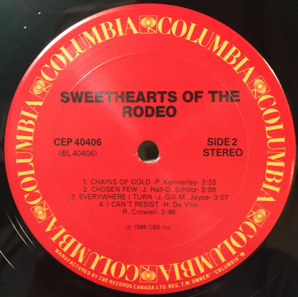 Sweethearts Of The Rodeo : Sweethearts Of The Rodeo (LP, Album)