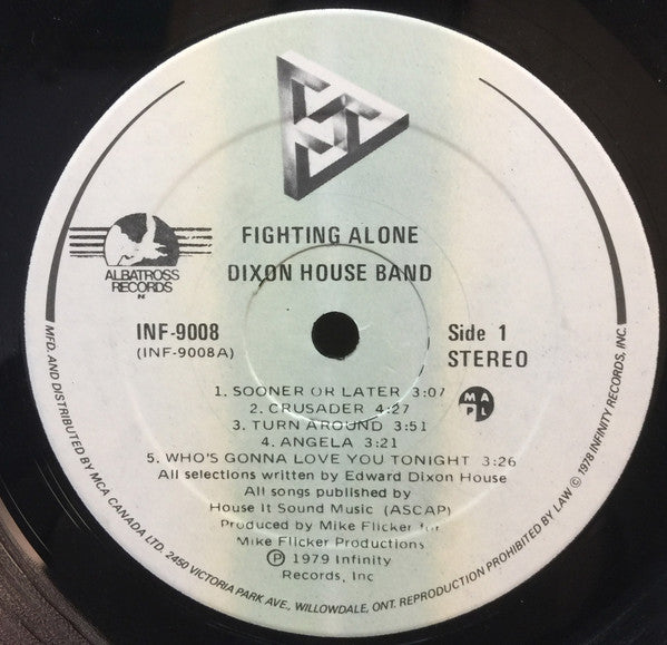 Dixon House Band : Fighting Alone (LP, Album)