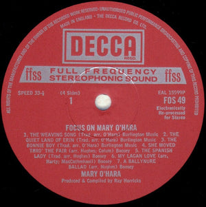 Mary O'Hara : Focus On Mary O'Hara (2xLP)