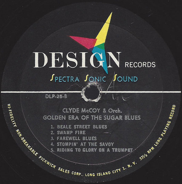 Clyde McCoy : The Golden Era Of The Sugar Blues (LP, Album, Mono)