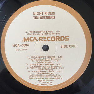 Tim Weisberg : Night-Rider! (LP, Album, Glo)