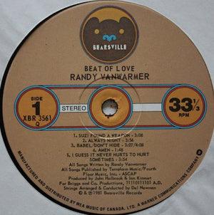 Randy Vanwarmer : Beat Of Love (LP, Album)