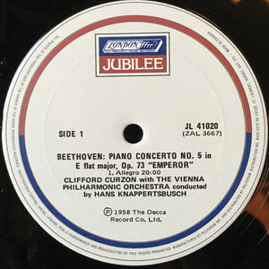 Beethoven*, Sir Clifford Curzon* , With The Vienna Philharmonic* , Conducted By Knappertsbusch* : Piano Concerto No. 5 'Emperor' (LP, Album, RE)
