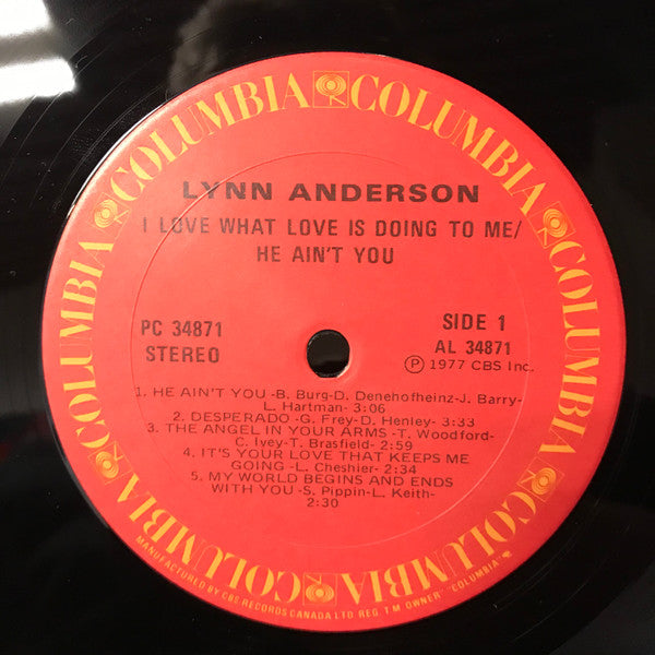 Lynn Anderson : I Love What Love Is Doing To Me / He Ain't You (LP, Album)