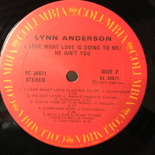 Lynn Anderson : I Love What Love Is Doing To Me / He Ain't You (LP, Album)