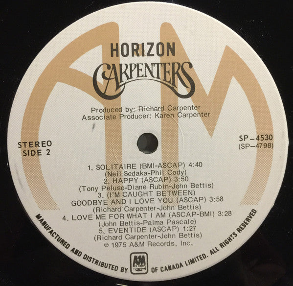 Carpenters : Horizon (LP, Album)