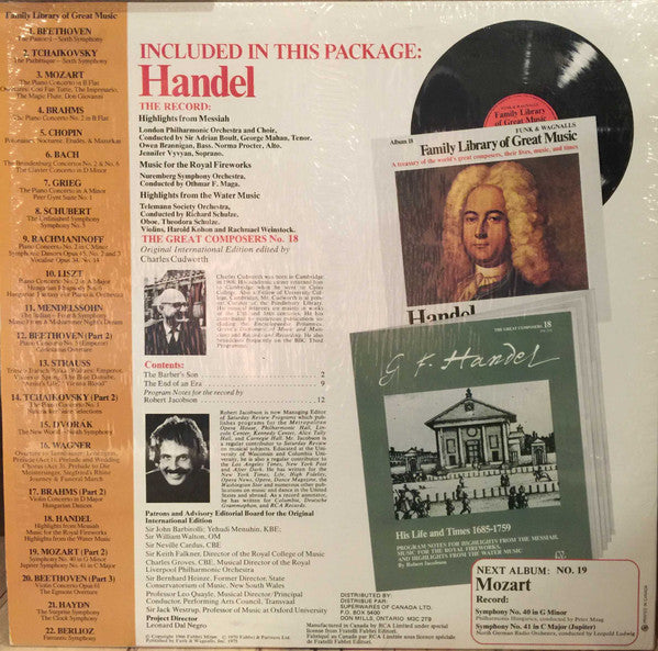 Handel* : Highlights From Messiah (LP, Comp)