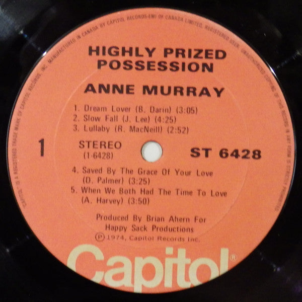 Anne Murray : Highly Prized Possession (LP, Album)