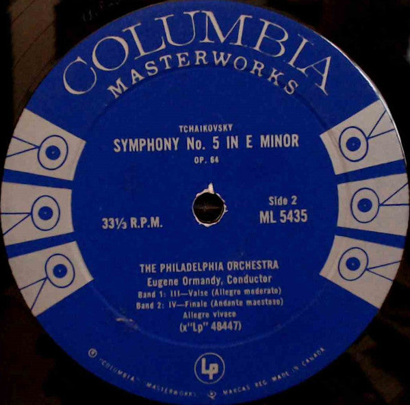 Eugene Ormandy Conducts The Philadelphia Orchestra / Tchaikovsky* : Symphony No. 5 In E Minor (LP, Mono)