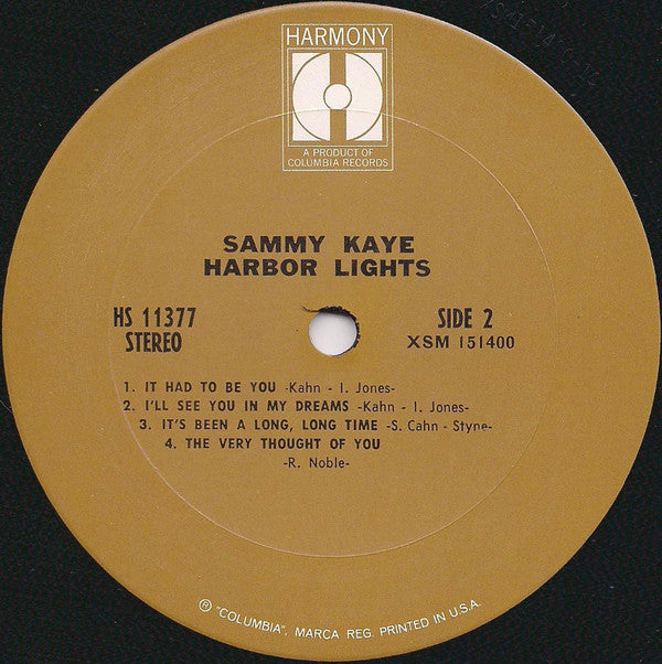 Sammy Kaye : Harbor Lights (LP, Album)